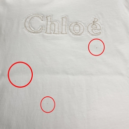 ◆스크래치◆키즈 로고 자수 티셔츠 화이트 C15E03 117