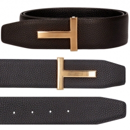 ◆당일◆23SS 금장 T 로고 버클 양면 벨트 브라운/블랙 TB246T LCL236 C7906