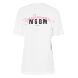 ◆12주년◆백로고 프린팅 티셔츠 화이트 3042MDM206 217498 01