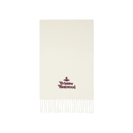 ◆당일◆25FW ORB 로고 자수 머플러 화이트 81030007 W00Q7 A401
