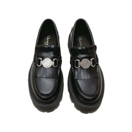 ◆당일◆25SS 로고 엠블럼 모카시노 로퍼 블랙 KDB962MAC 900