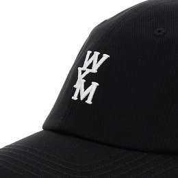 ◆당일◆25SS 로고 자수 볼캡 블랙 W251AC51 661B