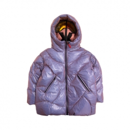 ◆키즈◆여성 라운드 퀄팅 투톤 본디드 고글패딩 새먼/바이올렛 GG 765R T MBT5 424