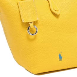 ◆당일◆26SS 포니 로고 플레이 레더 토트/크로스백 옐로우 428944657 005