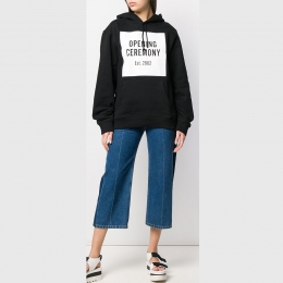 ◆11주년◆로고 후드티 블랙 P28TCN22134 0001