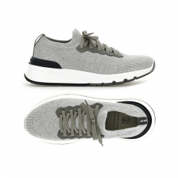 26SS 로고 탭 스니커즈 그레이 MZUPMBO252 CB308