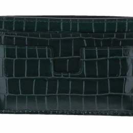 ◆당일◆22FW 금장 로고 크로커다일 카드지갑 그린 Y0232T LCL239 U4002