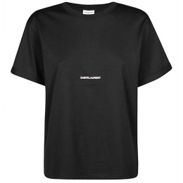 ◆당일◆25SS 로고 프린팅 티셔츠 블랙 460876 YB2DQ 1000