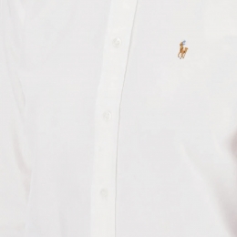◆당일◆25FW 포니 로고 자수 옥스퍼드 셔츠 화이트 211891377 003