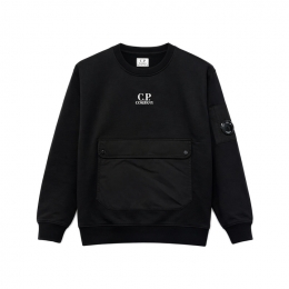 ◆키즈◆여성 렌즈 와펜 포켓 맨투맨 블랙 20CKSS060C 00LCC02 999