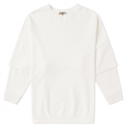 ◆12주년◆시즌4 더블 슬리브 맨투맨 화이트 KW4W212 108