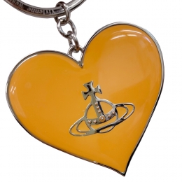 ◆당일◆26SS ORB 로고 미러 하트 키링 오렌지 8203011WU OM0014 G405