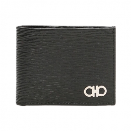 ◆당일◆26SS 더블 간치니 투톤 반지갑 블랙/레드 66-A064 0685978