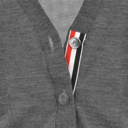 ◆당일◆26SS 사선 브이넥 울 가디건 매드 그레이 FKC334A Y1014 035