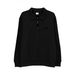 ◆당일◆25FW 로고 자수 폴로 기모 맨투맨 블랙 19CMSS140A 005086W 999