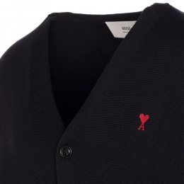 ◆당일◆26SS 스몰 하트 로고 브이넥 가디건 블랙 HKC361 001 009