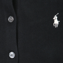 ◆당일◆26SS 포니 로고 자수 크루넥 가디건 블랙 211971871 005
