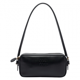 ◆당일◆25FW 로고 레더 파우치 숄더백 블랙 5NE024 AF8W F0002