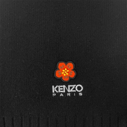 ◆당일◆23FW 플라워 자수 로고 머플러 블랙 8EU191 KWB 99J