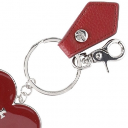 ◆당일◆26SS ORB 로고 미러 하트 키링 레드 8203011WU OM0014 H407