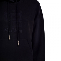 ◆당일◆26SS 안드레아 SMMANDREA 자수 로고 후드티 네이비 2619921021 005