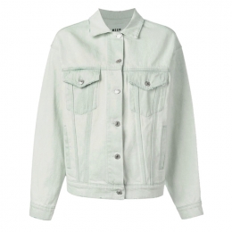 ◆11주년◆백로고 자수 오버핏 데님 자켓 연청 2241MDH03L 174290 81