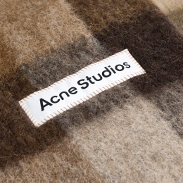 ◆당일◆25FW 시그니처 로고 패치 체크 머플러 멀티 CA0084 DTJ