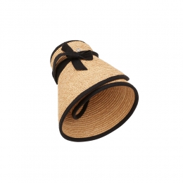 ◆당일◆26SS 미타 라피아 바이저햇 네추럴/미드나잇 HAT50220 MITA NATURAL MIDNIGHT