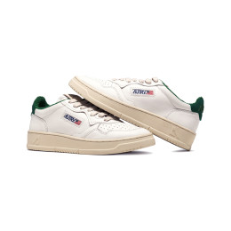 26SS 여성 메달리스트 로우탑 스니커즈 화이트/그린탭 AULW SP03