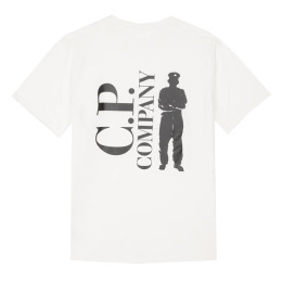 ◆당일◆23SS 백 로고 프린팅 티셔츠 화이트 14CMTS190A 006011W 103