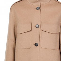 ◆당일◆25FW 프리 FREE 견장 울 드랩 자켓 샌드 2529046043 094