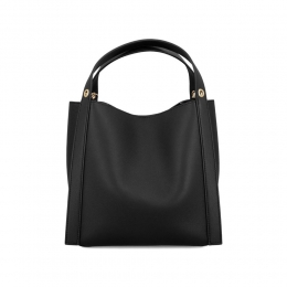 26SS 금장로고 스몰 큐브 토트&숄더백 블랙 124182 T83 38NO