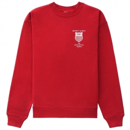 ◆당일◆22FW 체스트 백 로고 기모 맨투맨 레드 CR632RU