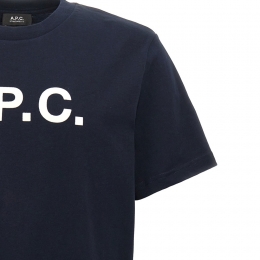 ◆당일◆26SS VPC 벨벳 로고 스탠다드핏 티셔츠 다크네이비 COHBM M26384 TIQ