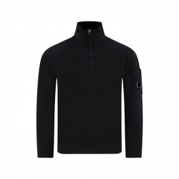 ◆당일◆26SS 렌즈 와펜 라이트 플리스 하프집업 맨투맨 블랙 20CMSS022A 002246G 999