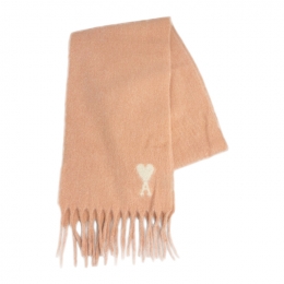 ◆당일◆25FW 하트 로고 알파카 머플러 파우더 USF673 AW0004 680