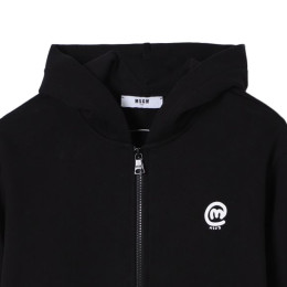 ◆키즈◆25SS 키즈 로고 프린트 후드집업 블랙 S5MSJBZH276 110