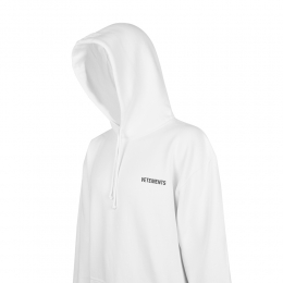 ◆15주년◆로고 프린팅 오버핏 후드티 화이트 UAH21TR535 WHITE