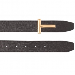 26SS 금장 T 버클 리버시블 벨트 브라운/블랙 TB224 LCL236G ENB
