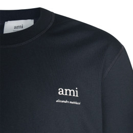 ◆당일◆25SS 시그니처 로고 오버핏 티셔츠 블루마린 HTS048 JE0119 4011
