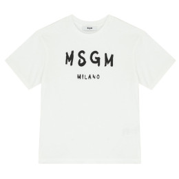 ◆키즈◆25SS 여성 로고 프린트 티셔츠 화이트 S5MSJUTH063 001