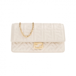 ◆당일◆25FW FF 로고 바게트 체인 월렛 숄더&크로스백 아이보리 8M0498 AAJD F0VWM