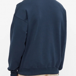 ◆당일◆22SS 슬로건 프린트 롱 슬리브 스웨트셔츠 네이비 SW102 NAVY