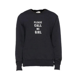 ◆14주년◆CALL ME GIRL 타이포 맨투맨 블랙 2HA153 900