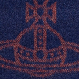 ◆당일◆25FW ORB 로고 싱글 투톤 머플러 블루 81030006 W00ZH K410