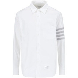 ◆당일◆24FW 사선 완장 스트레이트 핏 셔츠 화이트 MWL374C F0591 100