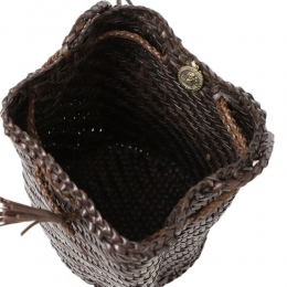 ◆당일◆25FW 폼폼 더블 점프 버킷백 다크브라운 8838 DK BROWN