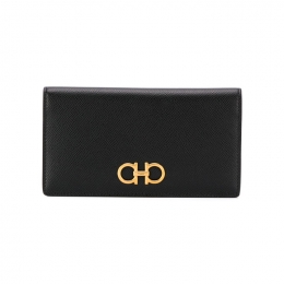 ◆당일◆26SS 더블 간치니 콘티넨탈 장지갑 블랙 22-D779 0726510