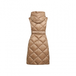 25FW TREGIL 후드 퀄팅 벨티드 롱 패딩자켓 카멜 2529296075 040