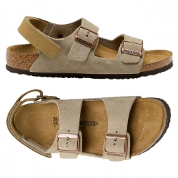 ◆키즈◆25SS 여성 밀라노 AS 네로우핏 스웨이드 샌들 토프 1029471 TAUPE